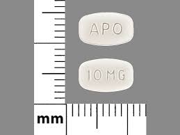 Apo 10 Mg Pill Images White Elliptical Oval