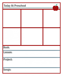 Preschool Lesson Planning Template Free Printables No Time For