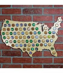 Beer Cap Map Of The Usa Wall Art Rr