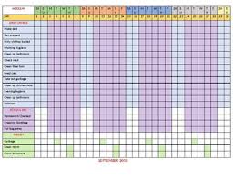 Monthly Teen Chore Chart Checklist