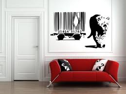 Banksy Style Barcode Leopard Large