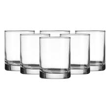 set of 6 classic basic shot glass at home