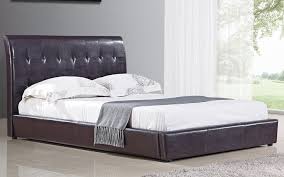 leather king size bed leather bed