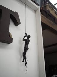 Wall Art Hanging Sculpture Climbing Man