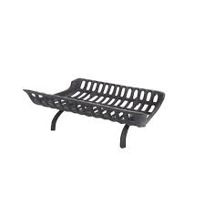 Liberty Foundry 24 In Cast Iron Fireplace Grate With 4 In Legs