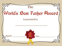 World Best Dad Certificate 45 Best Certificate Images On Pinterest