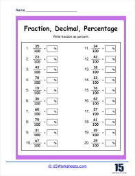 converting fractions worksheets 15