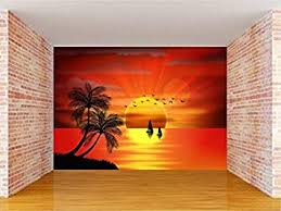 Is actually that will incredible???. Envouge Customized 3d Wallpaper Sunrise 3 Ft X 2 Ft Self Adhesive 100 Washable For Living Room Study Room Amazon In Home Improvement