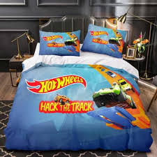Hot Wheels Duvet Cover Double Sided