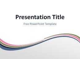 Pink Wave Powerpoint Template Presentationgo Com Abstract