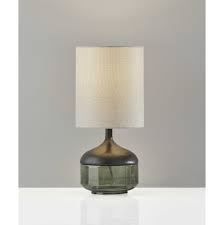 Lightly Textured Round Shade Table Lamp