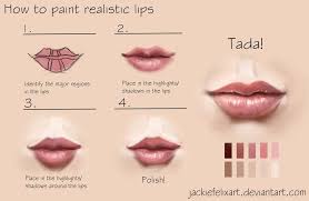 Complete guide on how to draw manga characters. How To Paint Realistic Lips By Jackiefelixart Lips Painting Doll Painting Portrait Tutorial