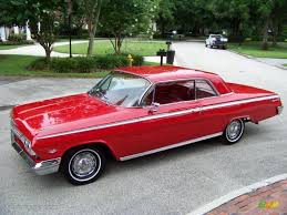 1962 roman red chevrolet impala ss