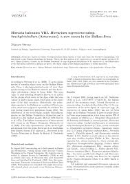 (PDF) Hieracia balcanica VIII. Hieracium nigrescens subsp ...