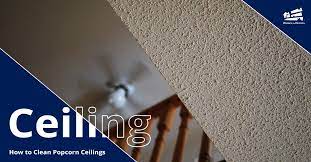 how to a clean popcorn ceiling easier