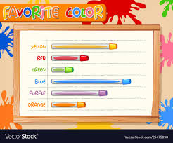 Favorite Color Chart Template