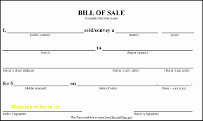 Example Of Bill Of Sale For Car Lovely Vehicle Bill Sale Template