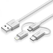 Ugreen 3in1 Usb Cable Micro Lighting Usb C Slv Alphastore Kuwait