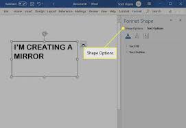 how to mirror an image in microsoft word