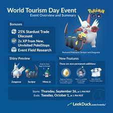 World Tourism Day Event - Leek Duck | Pokémon GO News and Resources