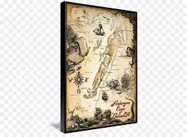 Old World Treasure Map Nautical Chart Ambergris Caye