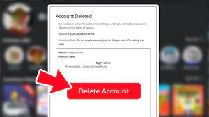 how to delete your account in roblox