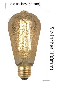 HÖam Lighting Antique Silver Dimmable Led Edison Bulb Hoam