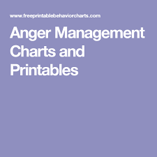 Anger Management Charts And Printables Therapy Activities