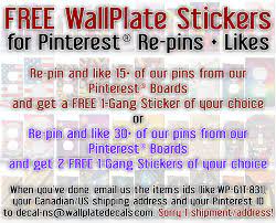 Wall Plate Skins Decals Stickers Wraps