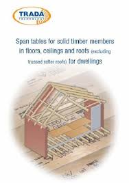 span tables for solid timber members in