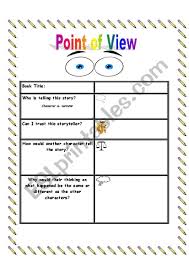 Point Of View Chart Esl Worksheet By Raltine