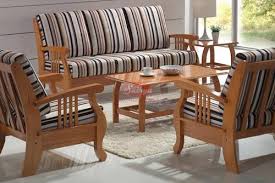 traditional heavy wooden sofa set size