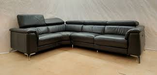 leather electric recliner corner sofa