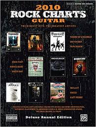 Amazon Com Rock Charts Guitar 2010 The Biggest Hits The