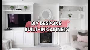 diy bespoke built in shelves and