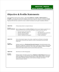 Sample Resume Objective Statement 8 Examples In Pdf