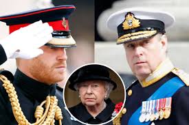 prince harry and andrew uniform ruling