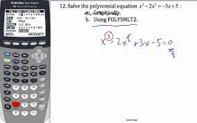 Ib Math Solving Polynomial Equation