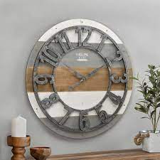 Shabby Planks Wall Clock