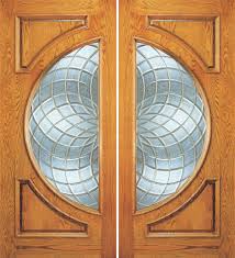 Panel Wood Double Door With Half Circle
