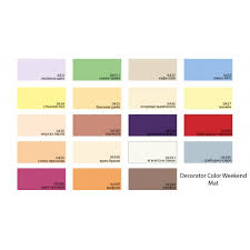 Цветният латекс е идеален за покриване на интериорни стени и тавани. Lateks Decorator Color Weekend Mat
