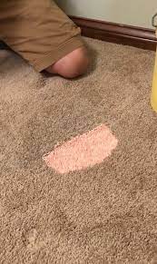 spilled paint on my new carpets