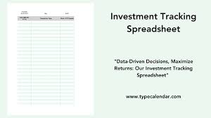 free printable investment tracking