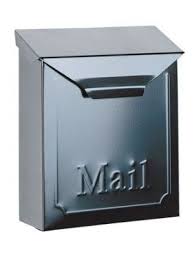 Mailbox Black Lockable Steel