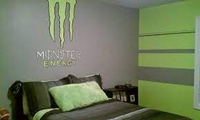 monster energy bedroom bike room