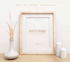 photo frame design psd mockup