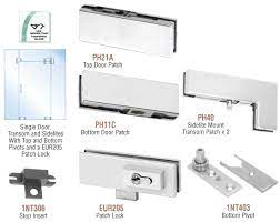 glass door patch fittings with lock