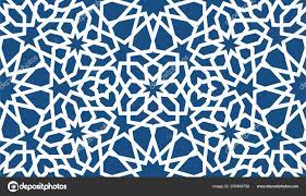 Blue islamic pattern . Seamless arabic ...