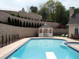 Retaining Wall Pool Landscaping