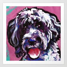 Pop Art Dog Painting By Lea Art